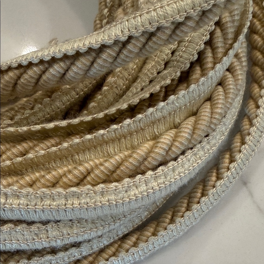 Decorative Linen Trim Cord in Beige - Home Accents